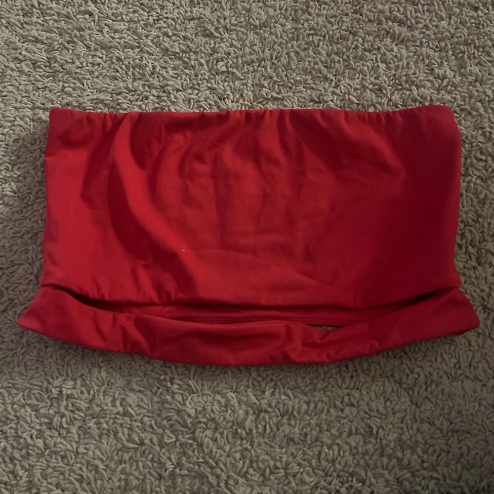 Garage Red Tube Top